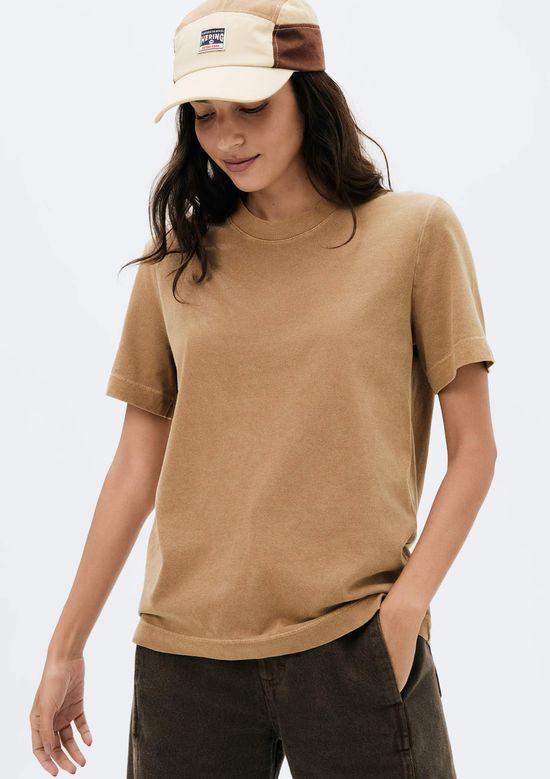 Foto do produto: Camiseta Básica Feminina Estonada Soft - Marrom