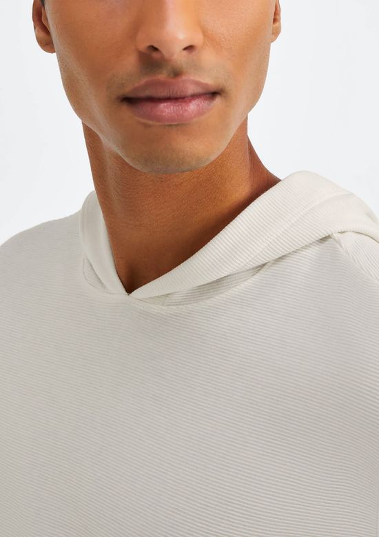 Foto do produto: Camiseta Masculina Manga Longa Texturizada Com Capuz - Bege