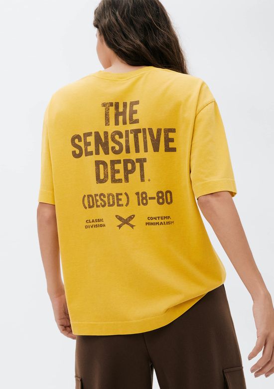 Foto do produto: Camiseta Feminina Oversized Estonada - Amarelo