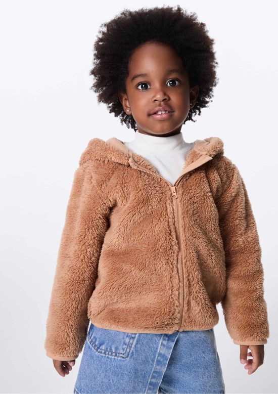 Foto do produto: Jaqueta Infantil Toddler Peluciado - Marrom