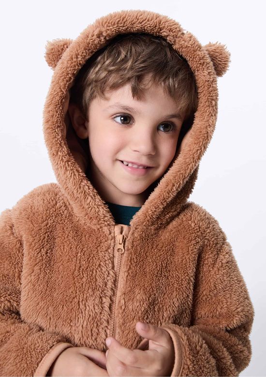 Foto do produto: Jaqueta Infantil Toddler Peluciado - Marrom