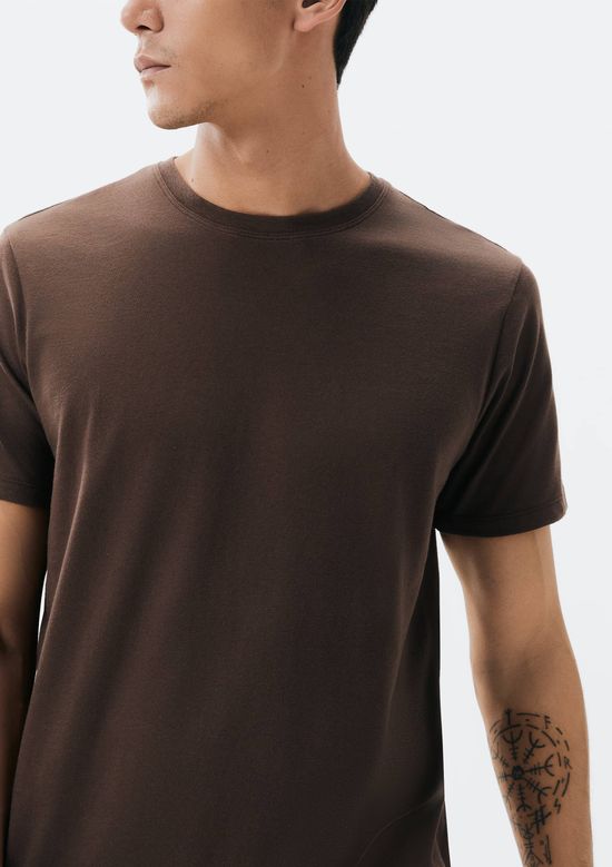 Foto do produto: Camiseta Básica Unissex Manga Curta Regular World - Marrom