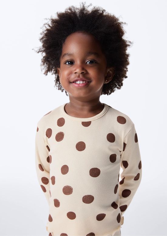 Foto do produto: Blusa Infantil Menina Toddler Estampada - Nude