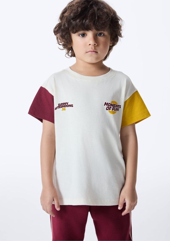 Foto do produto: Camiseta Infantil Menino Toddler Oversized - Off white