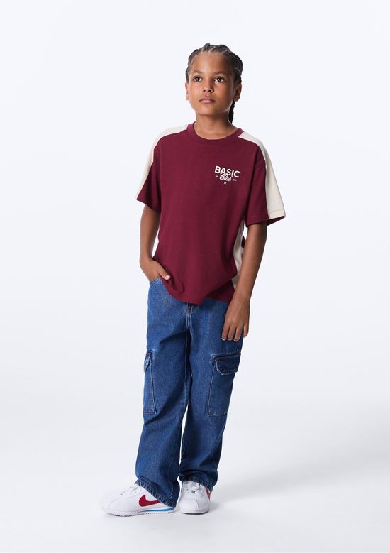 Foto do produto: Calça Jeans Cargo Infantil Menino - Azul