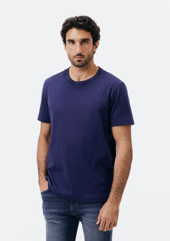 Foto do produto: Camiseta Masculina Comfort Texturizada - Azul