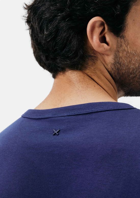 Foto do produto: Camiseta Masculina Comfort Texturizada - Azul