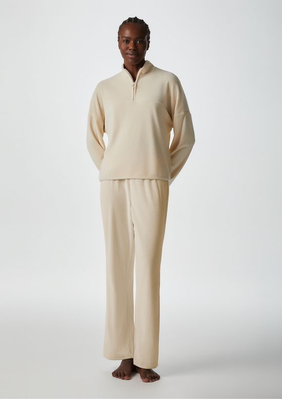 Foto do produto: Pijama Longo Feminino Em Plush - Amarelo