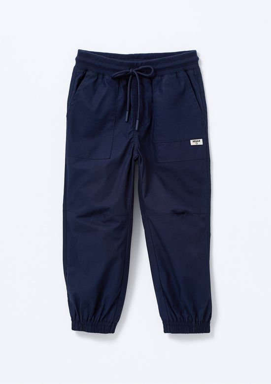 Foto do produto: Calça Infantil Menino Jogger Com Bolsos - Azul