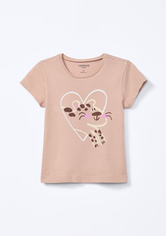 Foto do produto: Blusa Infantil Menina Toddler Com Estampa - Bege