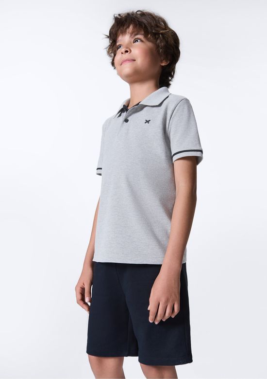 Foto do produto: Bermuda Básica Infantil Menino Em Moletom - Preto