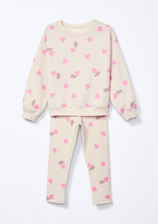 Foto do produto: Conjunto Infantil Menina Toddler Estampado - Nude