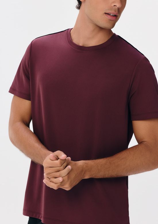 Foto do produto: Camiseta Esportiva Masculina Proteção UV - Vinho