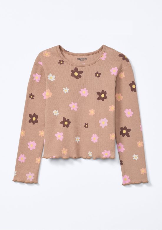 Foto do produto: Blusa Infantil Menina Toddler Estampada - Bege