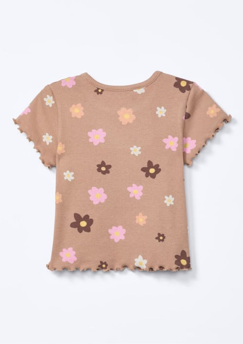 Foto do produto: Blusa Infantil Menina Toddler Estampada - Bege