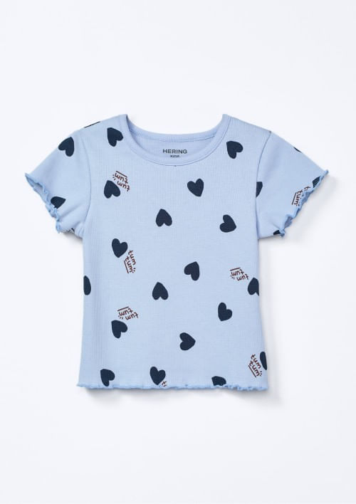 Foto do produto: Blusa Infantil Menina Toddler Estampada - Azul