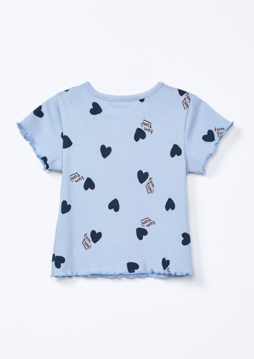 Foto do produto: Blusa Infantil Menina Toddler Estampada - Azul