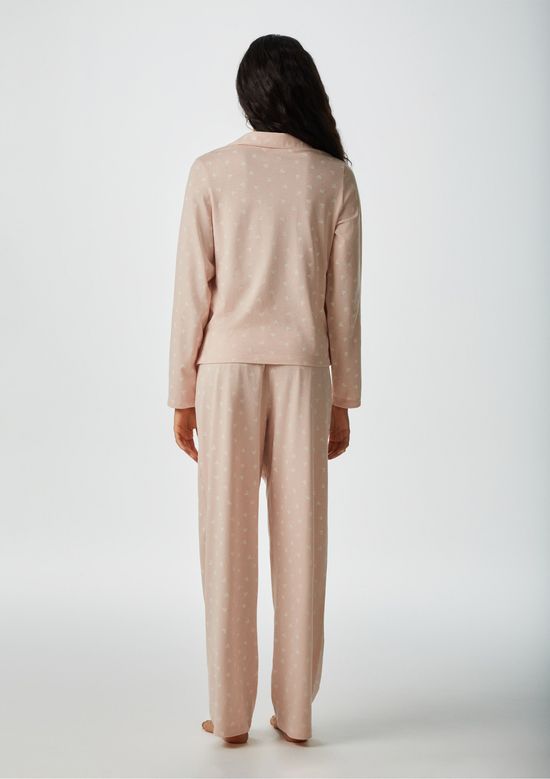 Foto do produto: Pijama Longo Feminino Americano Estampado - Rosa