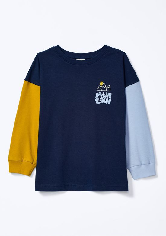 Foto do produto: Blusa Infantil Menino Decote Redondo Estampada - Azul