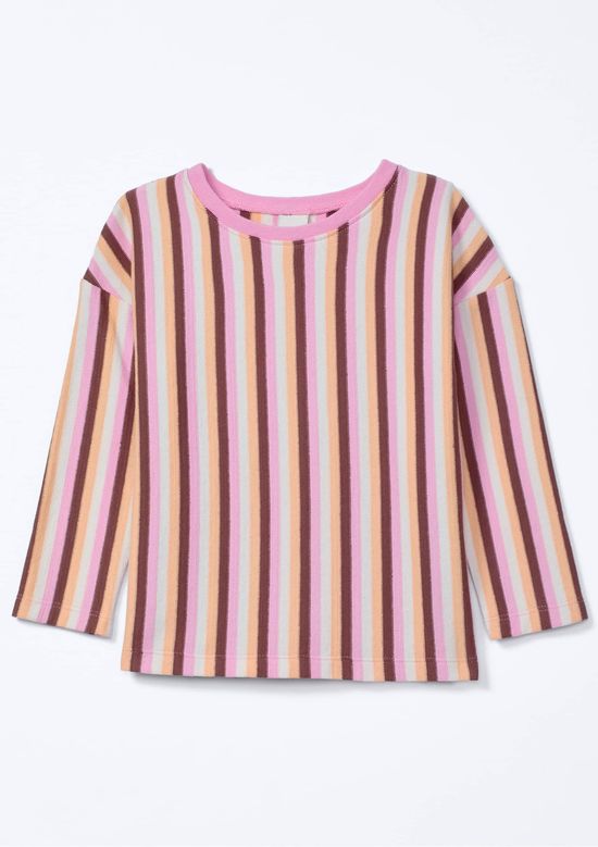 Foto do produto: Blusa Infantil Menina Fio Tinto Oversized - Laranja