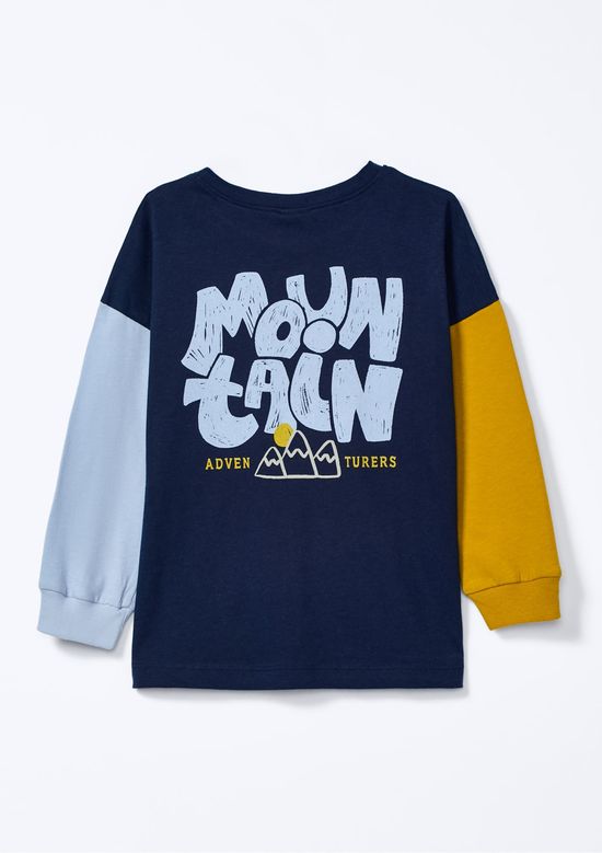 Foto do produto: Blusa Infantil Menino Decote Redondo Estampada - Azul