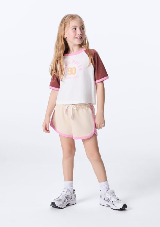 Foto do produto: Shorts Infantil Menina Runner - Nude