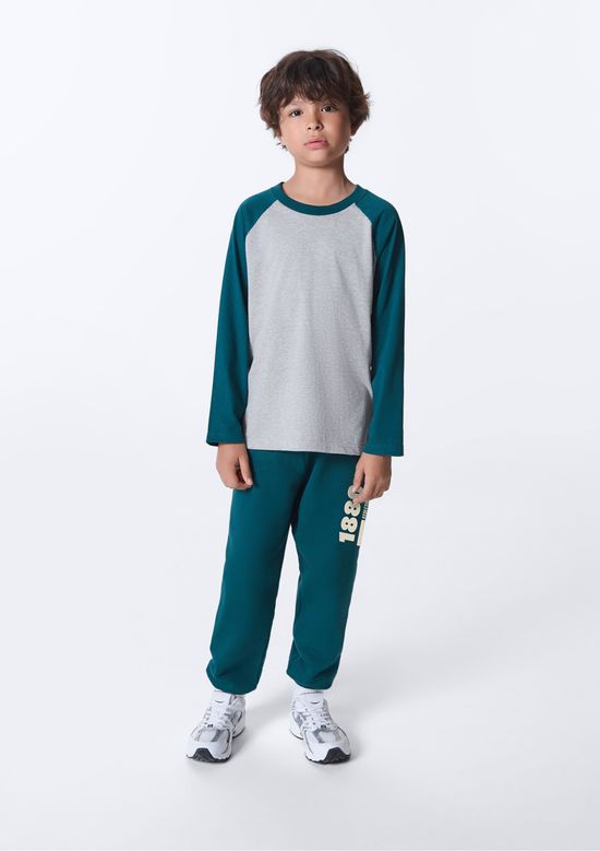 Foto do produto: Conjunto Infantil Menino Moletinho Jogger - Verde