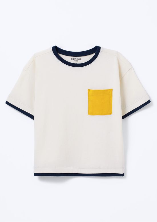 Foto do produto: Camiseta Infantil Menino Decote Redondo - Creme