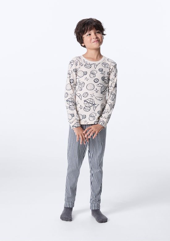 Foto do produto: Pijama Infantil Estampado - Off white