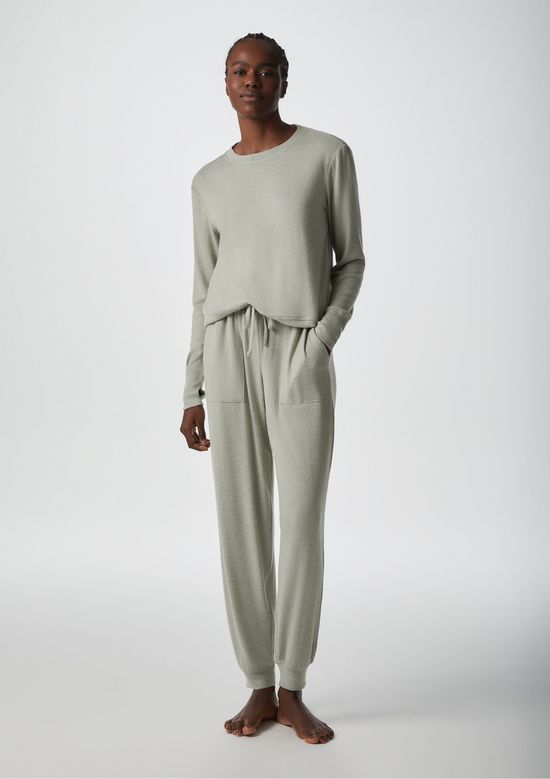 Foto do produto: Pijama Feminino Longo Em Tricô - Verde
