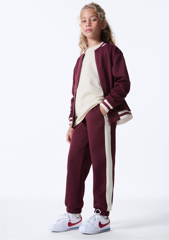 Foto do produto: Calça Infantil Jogger Cós Elástico - Vinho