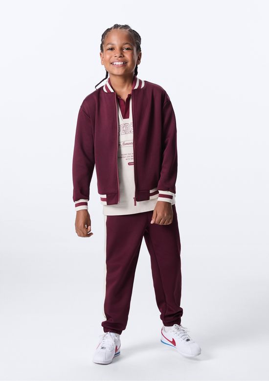 Foto do produto: Calça Infantil Jogger Cós Elástico - Vinho