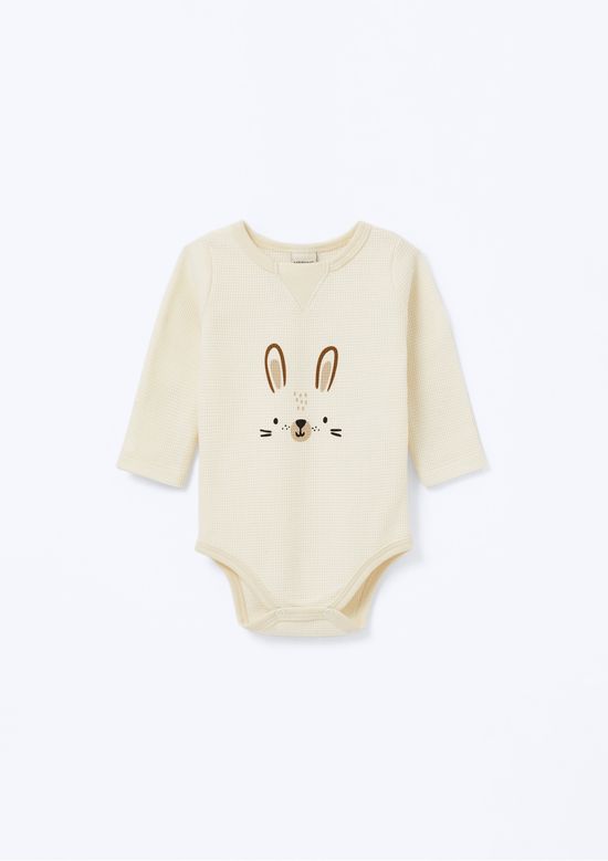 Foto do produto: Conjunto Longo Bebê Menino Com Aplique - Laranja
