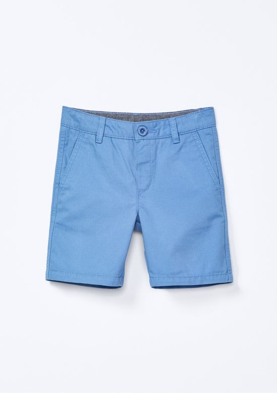 Foto do produto: Bermuda Infantil Menino Toddler Chino Em Sarja - Azul