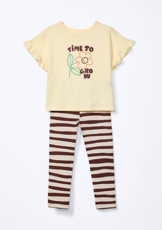 Foto do produto: Conjunto Infantil Menina Estampado - Amarelo