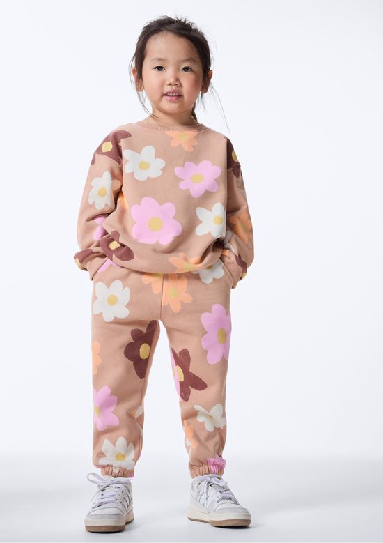 Foto do produto: Calça Infantil Menina Toddler Jogger Estampada - Bege