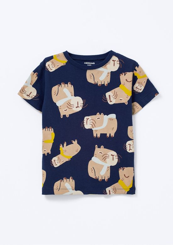 Foto do produto: Camiseta Infantil Menino Toddler Oversized - Azul