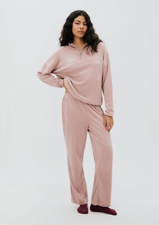 Foto do produto: Pijama Longo Feminino Em Plush - Rosa