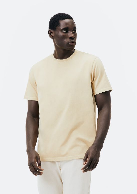 Foto do produto: Camiseta Masculina Comfort Estonada Super Cotton - Amarelo