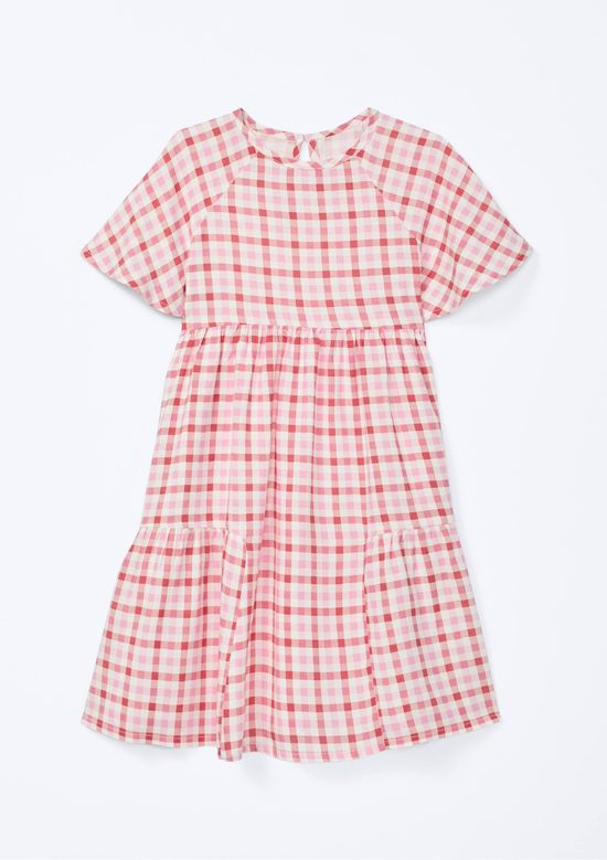 Foto do produto: Vestido Infantil Menina Decote Quadrado - Vermelho