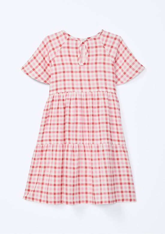 Foto do produto: Vestido Infantil Menina Decote Quadrado - Vermelho