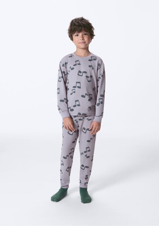 Foto do produto: Pijama Infantil Decote Redondo Estampado - Azul