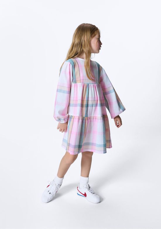 Foto do produto: Vestido Infantil Menina Fio Tinto Xadrez - Rosa