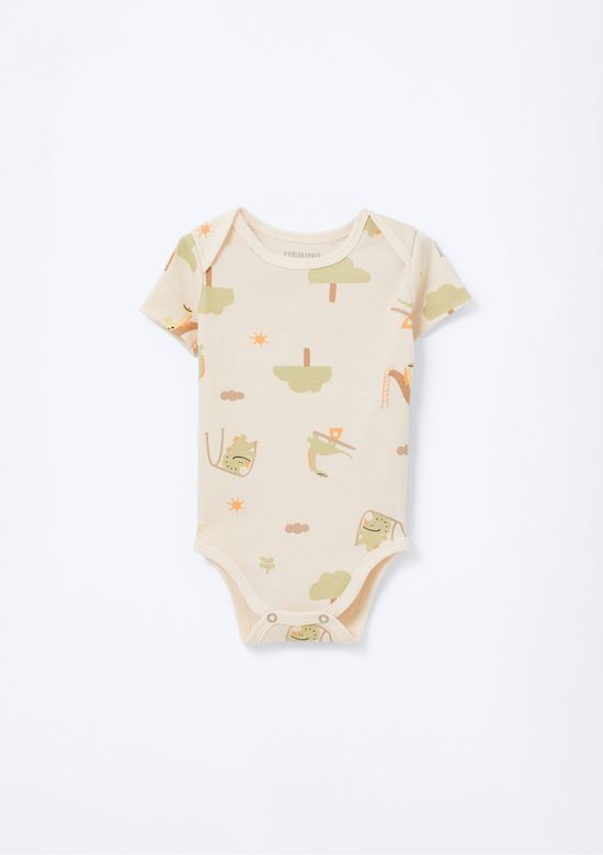Foto do produto: Conjunto Bebê Unissex Decote Anjinho - Laranja