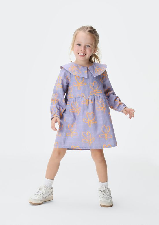Foto do produto: Vestido Manga Longa Infantil Menina Toddler Texturizado - Lilás