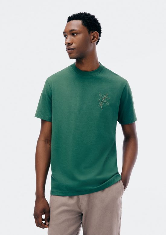 Foto do produto: Camiseta Masculina Comfort Super Cotton Com Estampa - Verde