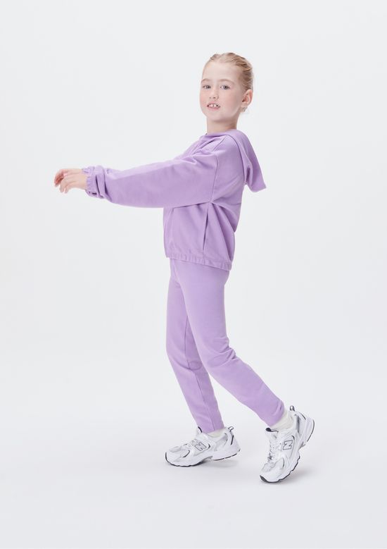 Foto do produto: Conjunto Infantil Menina Em Moletom Com Estampa - Lilás