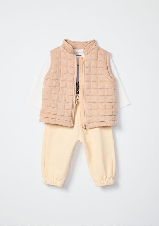 Foto do produto: Conjunto Triplex Bebê Menino Longo - Bege