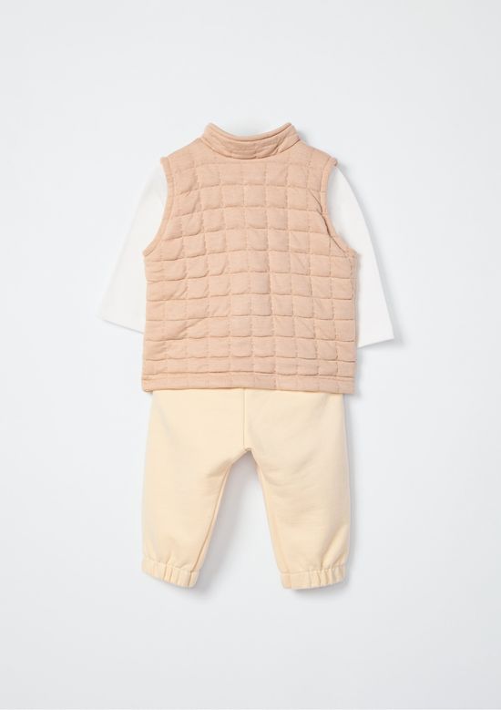 Foto do produto: Conjunto Triplex Bebê Menino Longo - Bege