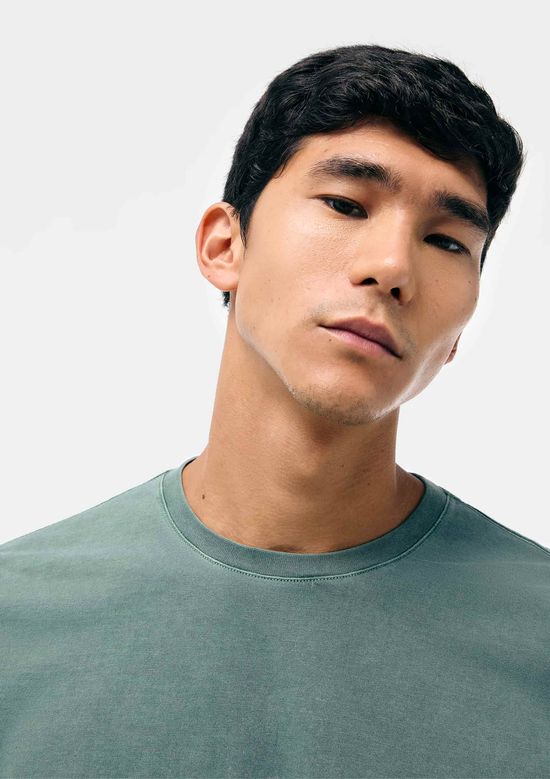 Foto do produto: Camiseta Masculina Comfort Estonada Super Cotton - Verde
